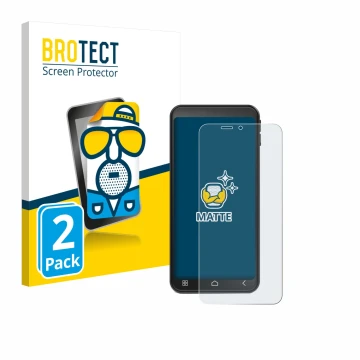 Face avant d’un emballage produit avec le logo de la marque BROTECT. À côté, l’appareil Emporia Smart 7 Lite est représenté av