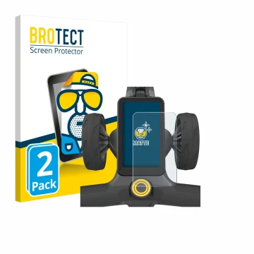 Face avant d’un emballage produit avec le logo de la marque BROTECT. À côté, l’appareil PowaKaddy CT12 GPS est représenté avec