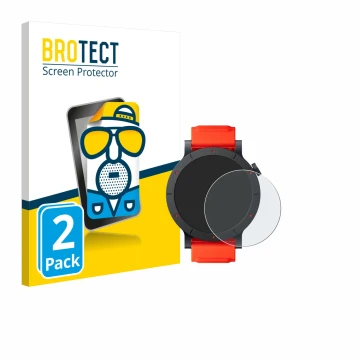 Face avant d’un emballage produit avec le logo de la marque BROTECT. À côté, l’appareil Nothing CMF Watch 3 Pro est représenté