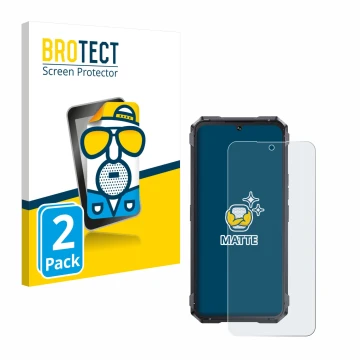 Face avant d’un emballage produit avec le logo de la marque BROTECT. À côté, l’appareil Cubot King Kong 11 est représenté avec