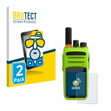 Face avant d’un emballage produit avec le logo de la marque BROTECT. À côté, l’appareil Talkpod N58 Plus est représenté avec l