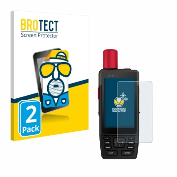 Face avant d’un emballage produit avec le logo de la marque BROTECT. À côté, l’appareil Garmin GPSMAP H1i Plus est représenté 