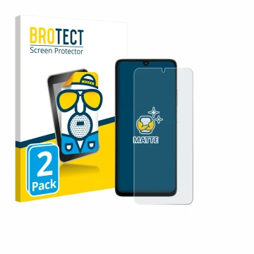 Face avant d’un emballage produit avec le logo de la marque BROTECT. À côté, l’appareil Motorola Moto G06 est représenté avec 