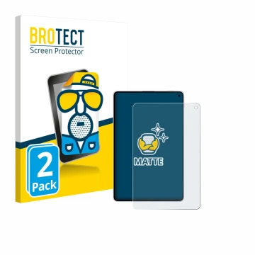Face avant d’un emballage produit avec le logo de la marque BROTECT. À côté, l’appareil Huawei MatePad Mini est représenté ave