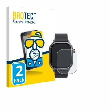 Face avant d’un emballage produit avec le logo de la marque BROTECT. À côté, l’appareil Kospet Pulse est représenté avec la pr