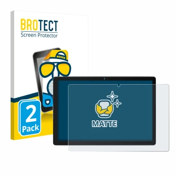 Face avant d’un emballage produit avec le logo de la marque BROTECT. À côté, l’appareil Yicty MB1001 10.1