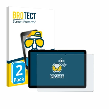 Face avant d’un emballage produit avec le logo de la marque BROTECT. À côté, l’appareil Tabwee T80 10.1