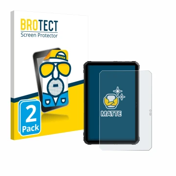 Face avant d’un emballage produit avec le logo de la marque BROTECT. À côté, l’appareil Blackview Active 7 est représenté avec