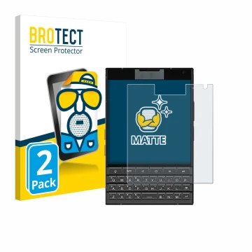 Face avant d’un emballage produit avec le logo de la marque BROTECT. À côté, l’appareil Unihertz Titan 2 est représenté avec l