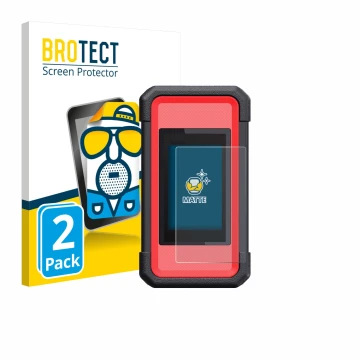 Face avant d’un emballage produit avec le logo de la marque BROTECT. À côté, l’appareil Launch X431 SmartLink C V2.0 est repré