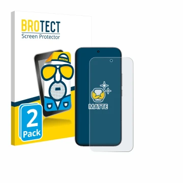 Face avant d’un emballage produit avec le logo de la marque BROTECT. À côté, l’appareil Xiaomi Redmi K90 Pro Max est représent