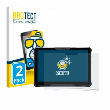 Face avant d’un emballage produit avec le logo de la marque BROTECT. À côté, l’appareil Dell Pro Rugged 12 RA02260 est représe
