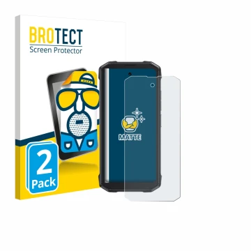 Face avant d’un emballage produit avec le logo de la marque BROTECT. À côté, l’appareil Cubot King Kong Mini 4 est représenté 