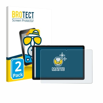 Face avant d’un emballage produit avec le logo de la marque BROTECT. À côté, l’appareil Samsung Galaxy Tab A11 Plus 5G 11