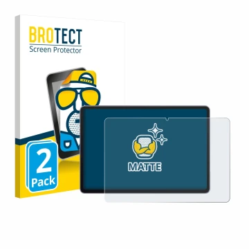 Face avant d’un emballage produit avec le logo de la marque BROTECT. À côté, l’appareil Huawei MatePad 11.5