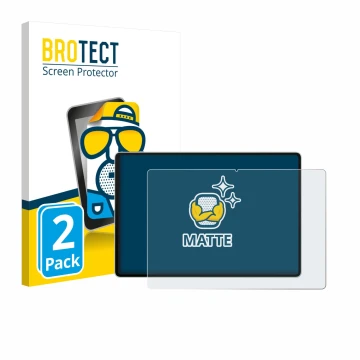 Face avant d’un emballage produit avec le logo de la marque BROTECT. À côté, l’appareil Huawei MatePad Pro 12.2