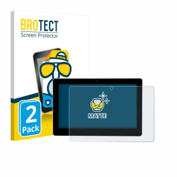 Face avant d’un emballage produit avec le logo de la marque BROTECT. À côté, l’appareil Victron Energy GX Touch 70 Flush est r