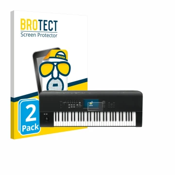 Face avant d’un emballage produit avec le logo de la marque BROTECT. À côté, l’appareil KORG Nautilus 61 est représenté avec l