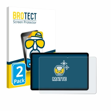 Face avant d’un emballage produit avec le logo de la marque BROTECT. À côté, l’appareil Xiaomi Poco Pad M1 est représenté avec