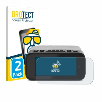 Face avant d’un emballage produit avec le logo de la marque BROTECT. À côté, l’appareil TechniSat Digitradio 52 BT est représe