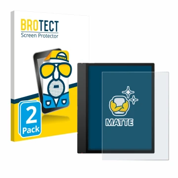 Face avant d’un emballage produit avec le logo de la marque BROTECT. À côté, l’appareil Boox Note Air 5 C est représenté avec 