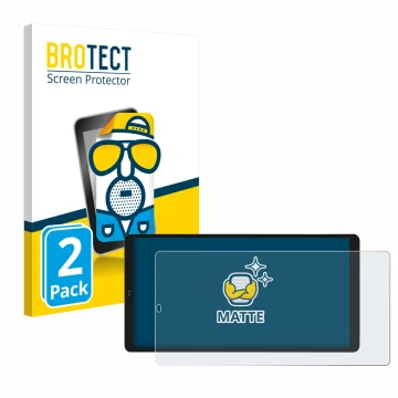 Face avant d’un emballage produit avec le logo de la marque BROTECT. À côté, l’appareil Shelly Wall Display X2i est représenté