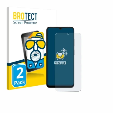 Face avant d’un emballage produit avec le logo de la marque BROTECT. À côté, l’appareil Doogee Note 56X Pro est représenté ave