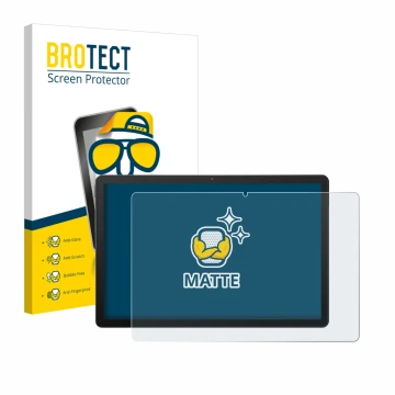 Face avant d’un emballage produit avec le logo de la marque BROTECT. À côté, l’appareil Sunmi CPad 14