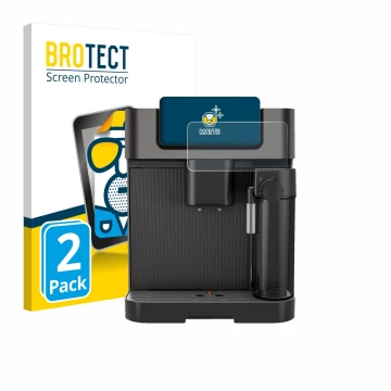 Face avant d’un emballage produit avec le logo de la marque BROTECT. À côté, l’appareil Grundig KVA 7230 est représenté avec l