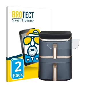 Face avant d’un emballage produit avec le logo de la marque BROTECT. À côté, l’appareil Cosori Turbo Tower Pro est représenté 