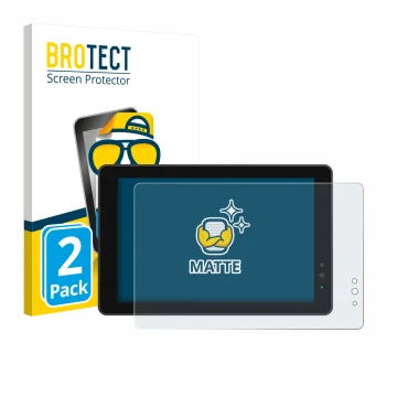 Face avant d’un emballage produit avec le logo de la marque BROTECT. À côté, l’appareil Lilliput 719/T 7