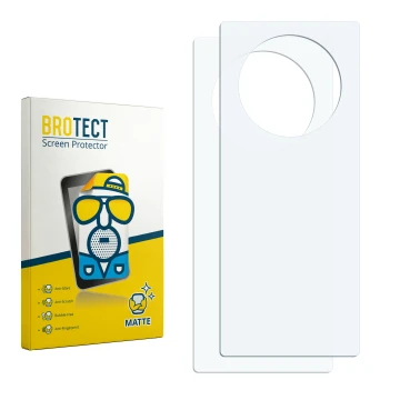 Face avant d’un emballage produit avec le logo de la marque BROTECT. À côté se trouve la protection d’écran correspondante.