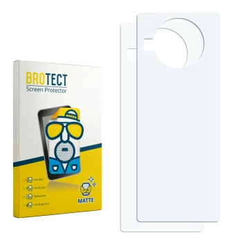 Face avant d’un emballage produit avec le logo de la marque BROTECT. À côté se trouve la protection d’écran correspondante.