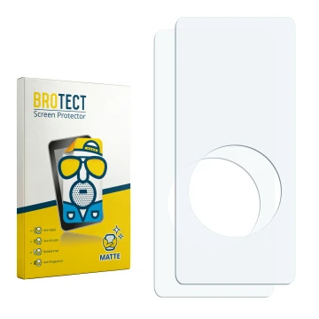 Face avant d’un emballage produit avec le logo de la marque BROTECT. À côté se trouve la protection d’écran correspondante.