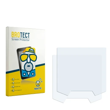 Face avant d’un emballage produit avec le logo de la marque BROTECT. À côté se trouve la protection d’écran correspondante.