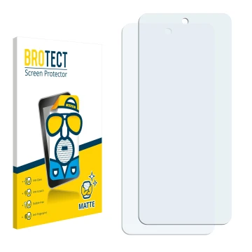 Face avant d’un emballage produit avec le logo de la marque BROTECT. À côté se trouve la protection d’écran correspondante.