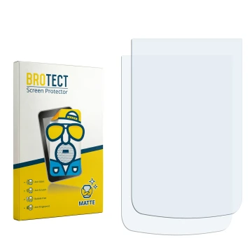 Face avant d’un emballage produit avec le logo de la marque BROTECT. À côté se trouve la protection d’écran correspondante.