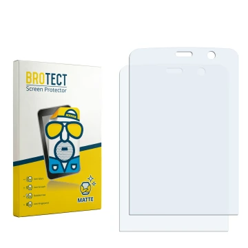 Face avant d’un emballage produit avec le logo de la marque BROTECT. À côté se trouve la protection d’écran correspondante.