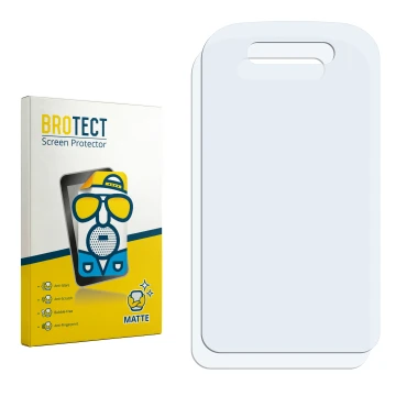Face avant d’un emballage produit avec le logo de la marque BROTECT. À côté se trouve la protection d’écran correspondante.