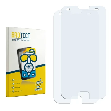Face avant d’un emballage produit avec le logo de la marque BROTECT. À côté se trouve la protection d’écran correspondante.