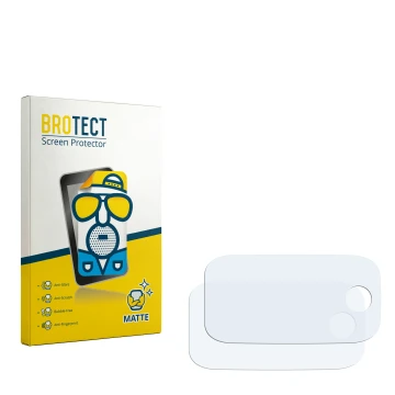 Face avant d’un emballage produit avec le logo de la marque BROTECT. À côté se trouve la protection d’écran correspondante.