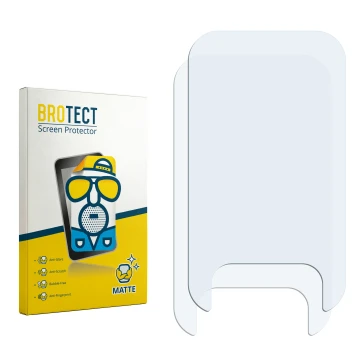 Face avant d’un emballage produit avec le logo de la marque BROTECT. À côté se trouve la protection d’écran correspondante.