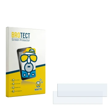 Face avant d’un emballage produit avec le logo de la marque BROTECT. À côté se trouve la protection d’écran correspondante.