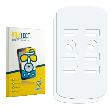 Face avant d’un emballage produit avec le logo de la marque BROTECT. À côté se trouve la protection d’écran correspondante.