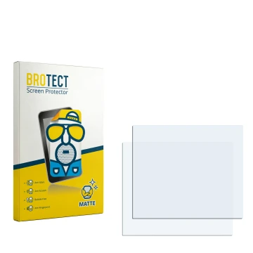 Face avant d’un emballage produit avec le logo de la marque BROTECT. À côté se trouve la protection d’écran correspondante.