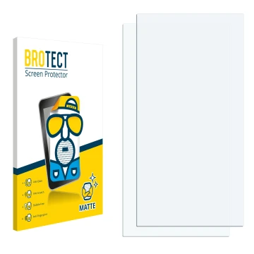 Face avant d’un emballage produit avec le logo de la marque BROTECT. À côté se trouve la protection d’écran correspondante.