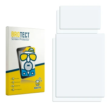 Face avant d’un emballage produit avec le logo de la marque BROTECT. À côté se trouve la protection d’écran correspondante.