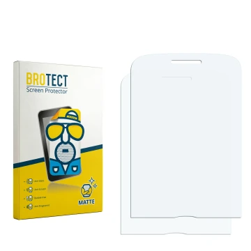 Face avant d’un emballage produit avec le logo de la marque BROTECT. À côté se trouve la protection d’écran correspondante.