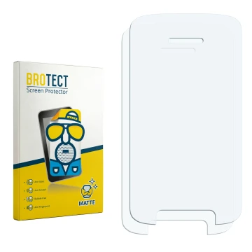 Face avant d’un emballage produit avec le logo de la marque BROTECT. À côté se trouve la protection d’écran correspondante.