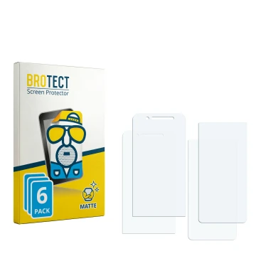 Face avant d’un emballage produit avec le logo de la marque BROTECT. À côté se trouve la protection d’écran correspondante.